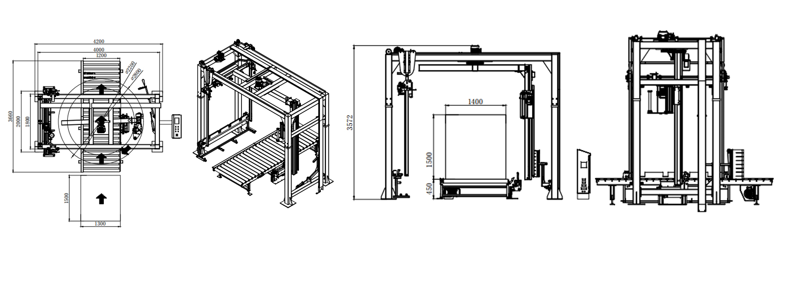 MP402P Pressure top cantilever winding machine(圖1)