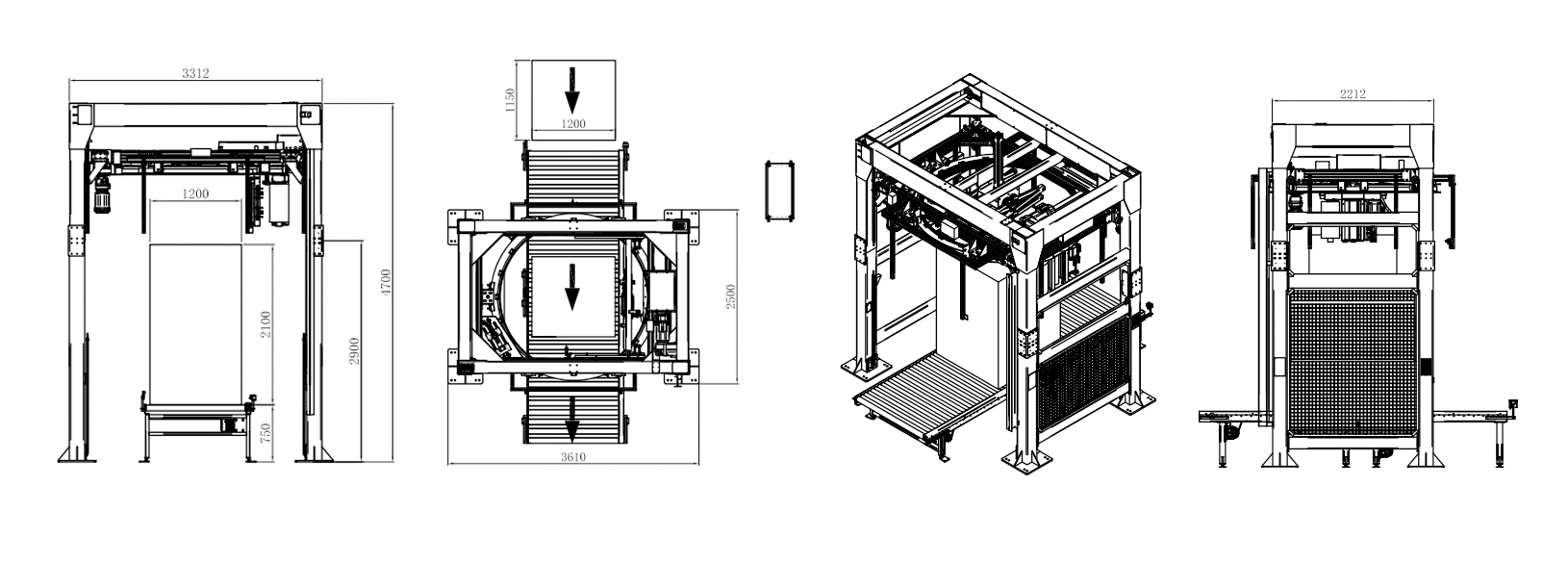 MP502 High speed ring winding packaging machine(圖1)